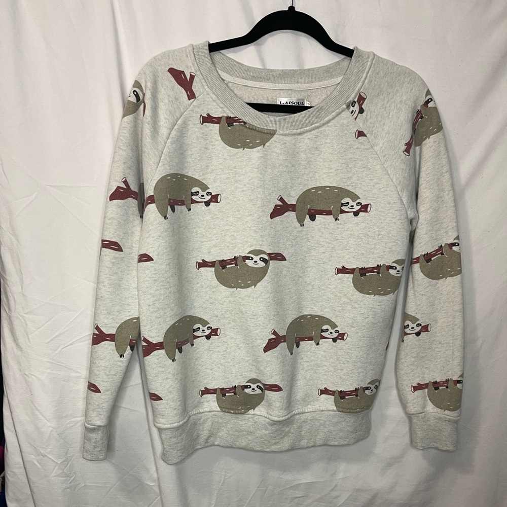 Sloth Sweatshirt size M